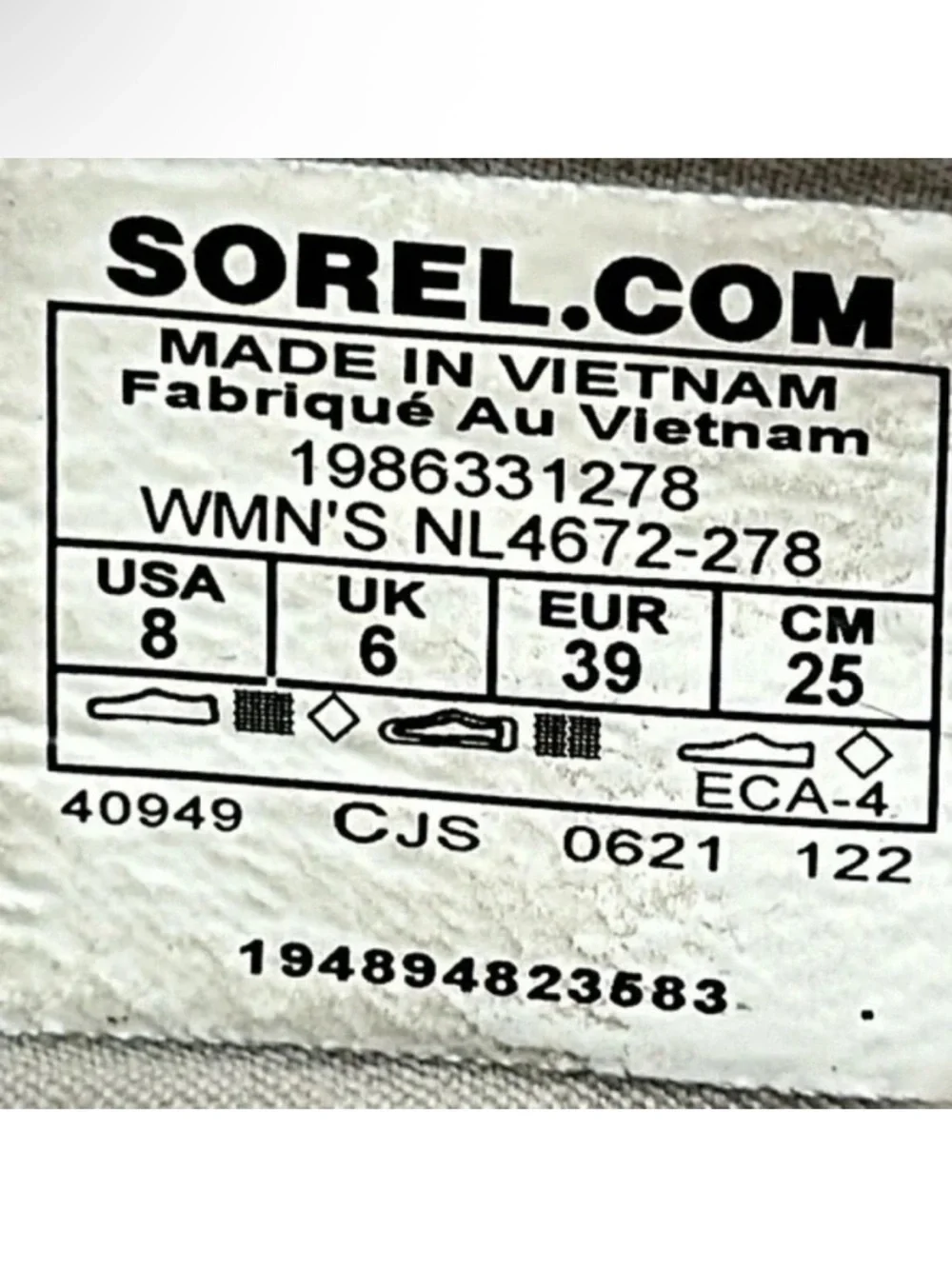 Sorel Explorer Blitz Stride Lace Sneakers Running Shoes Gray Women's Size 8